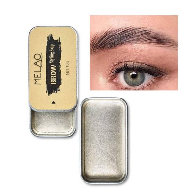 Styling brow soap private label brows waterproof privat natural balm label with brush customized pocket eyebrow 3d kit